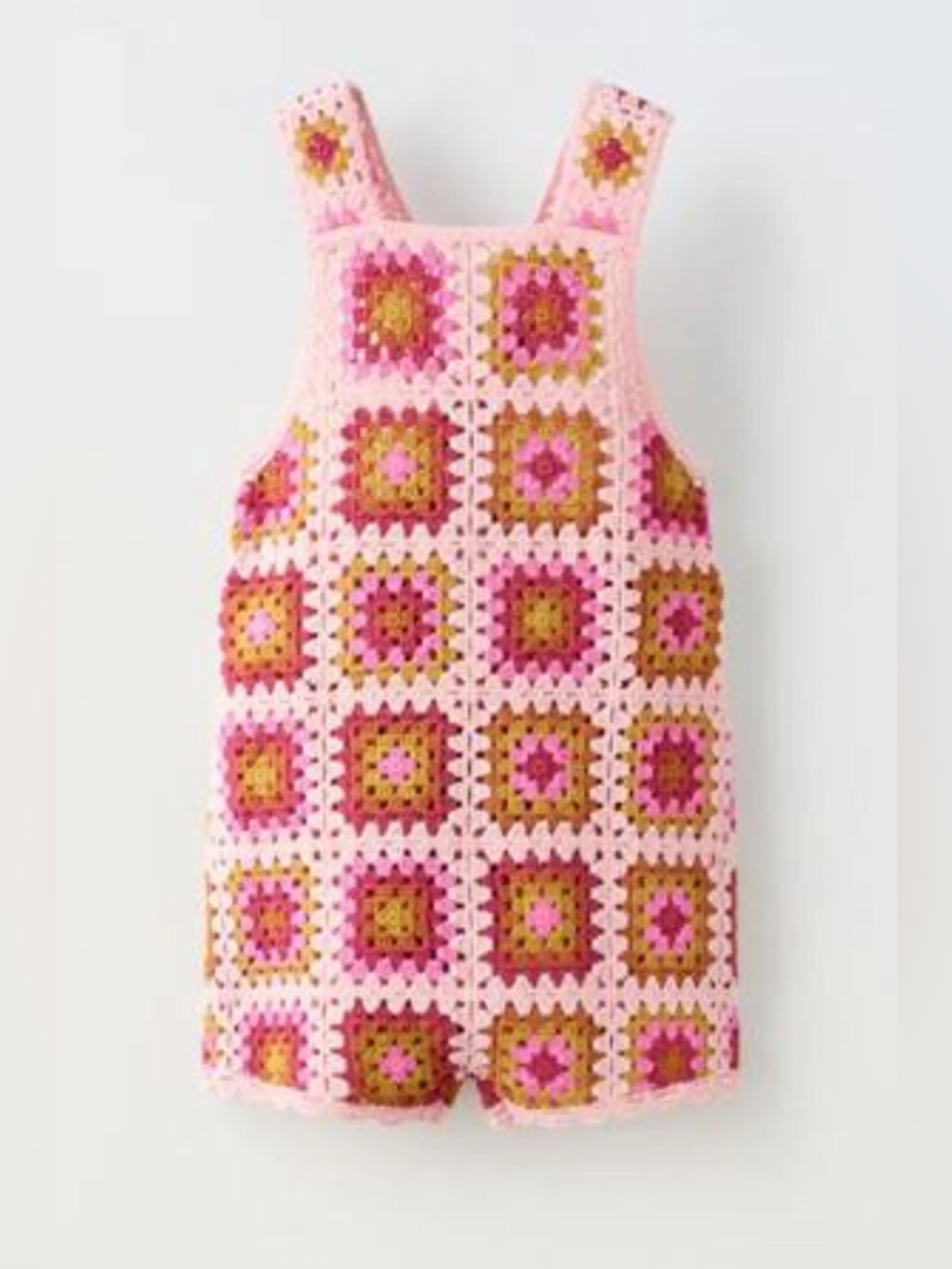 Zara Girls Crochet Overalls